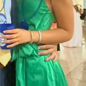 Vibrant Green Sleeveless Dress